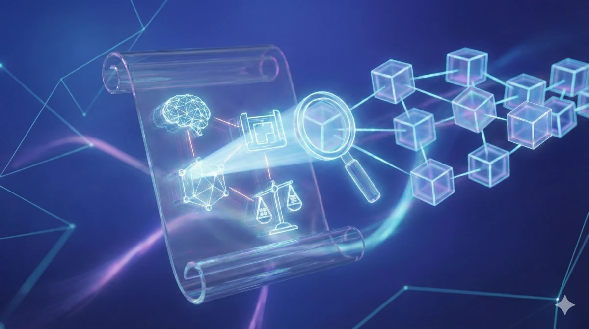 An evidence-anchored credentialing system storing verifiable proof of skills on a blockchain.